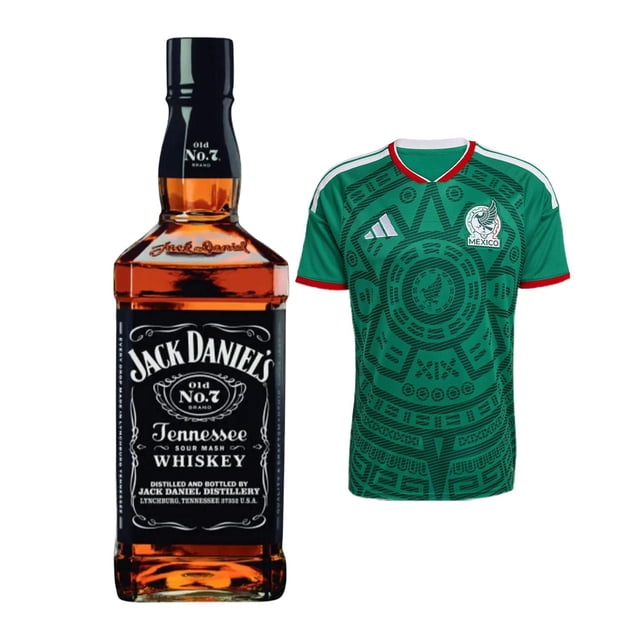 Whisky Jack Daniels 700 ml + Jersey Verde Hombre L