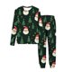 thumbnail image 2 of Conjuntos de blusas y camisas de cuello redondo y manga larga con estampado navideño para niños Camisa de manga larga con cuello redondo y cintura elástica Pantalones largos Conjunto de traje de casa, 2 of 6