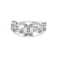 thumbnail image 4 of IGI Certified 5 Carat Emerald Shape Lab Grown Diamond Engagement Ring | 14K White Gold | Hester Petite Side Stone Diamond Ring | FG-VS1-VS2 Quality Friendly Diamonds, 4 of 6
