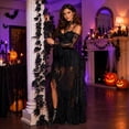 thumbnail image 5 of Yyuenw 69in Black Artificial Maple Leaf Garland Halloween Front Door Fireplace Fall Pumpkin Season Hanging Decor Vine, 5 of 6