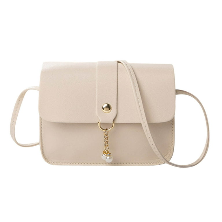Beige Women Simply Fashion Bag Strap Messenger Shoulder Bag