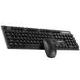 thumbnail image 3 of Juego de teclado y mouse Kit de mouse de teclado inalámbrico de 2.4Ghz con tapas de teclas redondas retro Suministros de oficina, Negro Inevent EL001628-02B, 3 of 7
