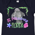 thumbnail image 4 of Inktastic St. Petersburg Florida Cute Swimming Manatee Boys or Girls Baby Bodysuit, 4 of 5