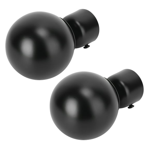 2Pcs Iron Curtain Rod End Simple Decorative Home Accessory