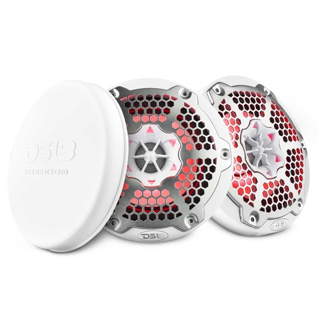 Altavoz DS18 Hydro NXL-6M 6.5" 300 W RGB impermeable blanco
