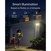 eufy Security Floodlight Camera E340 Wired with HomeBase 3, Dual Camera, 360° Pan and Tilt, 24/7 Recording, Dual-Band Wi-Fi, 2,000 Lumens, Motion-Activated, Local Storage, No Monthly Fee