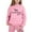 Pink, variant on SUXIAN Children Boys and Girls Long Sleeve Letter Printed Lightweight Hoodie Sweatshirts and Long Pants Set Outfit Cozy Outfits Sweatsuits Sets White 130