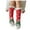 Red, variant on Christmas Fuzzy Socks For Women Xmas Ugly Print Thermal Cozy Socks With Grippers Mid Tubethick Velvet Home Sleep Socks Winter Carpet Socks,Brick Red