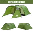 thumbnail image 4 of Ayamaya Camping Tents for 3 Person, Waterproof Light Motorcycle Tent 2 Room Design with Detachable Bedroom & Vestibule (167L�79W�51H inch), 4 of 7