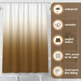 thumbnail image 5 of Tan Bathroom Sets with Shower Curtain and Rugs Waterproof Shower Curtain Sets 1 Piece and Soft Bathroom Rugs Sets 3 Piece for  Bathroom Decor Set, 5 of 14