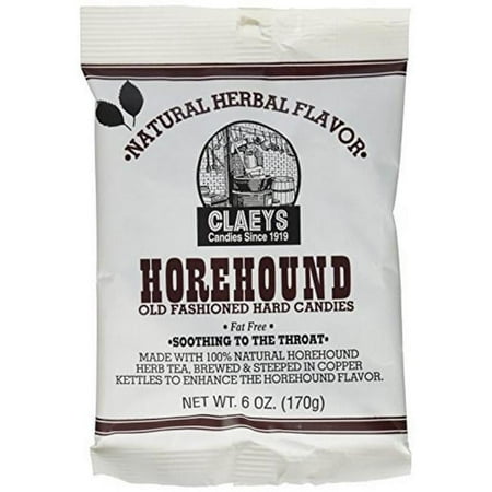 Claey's Old Fashioned Horehound Hard Candies, 6 Oz.