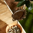 thumbnail image 3 of Home Decorative Outdoor Cast Iron Leaf Bird Bath On Stake, 3 of 3