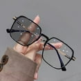 thumbnail image 4 of Fvsianol Transparent Glasses Flexible Eyewear Blue Light Blocking Glasses Unisex Large Frame Clear View Strong Hinge Transparent Eye Protection Bluelight, 4 of 8