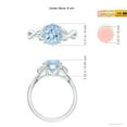 thumbnail image 5 of Angara Natural 1.6 Ct. Aquamarine Solitaire Ring in 14K White Gold for Women (Ring Size: 7.5), 5 of 9