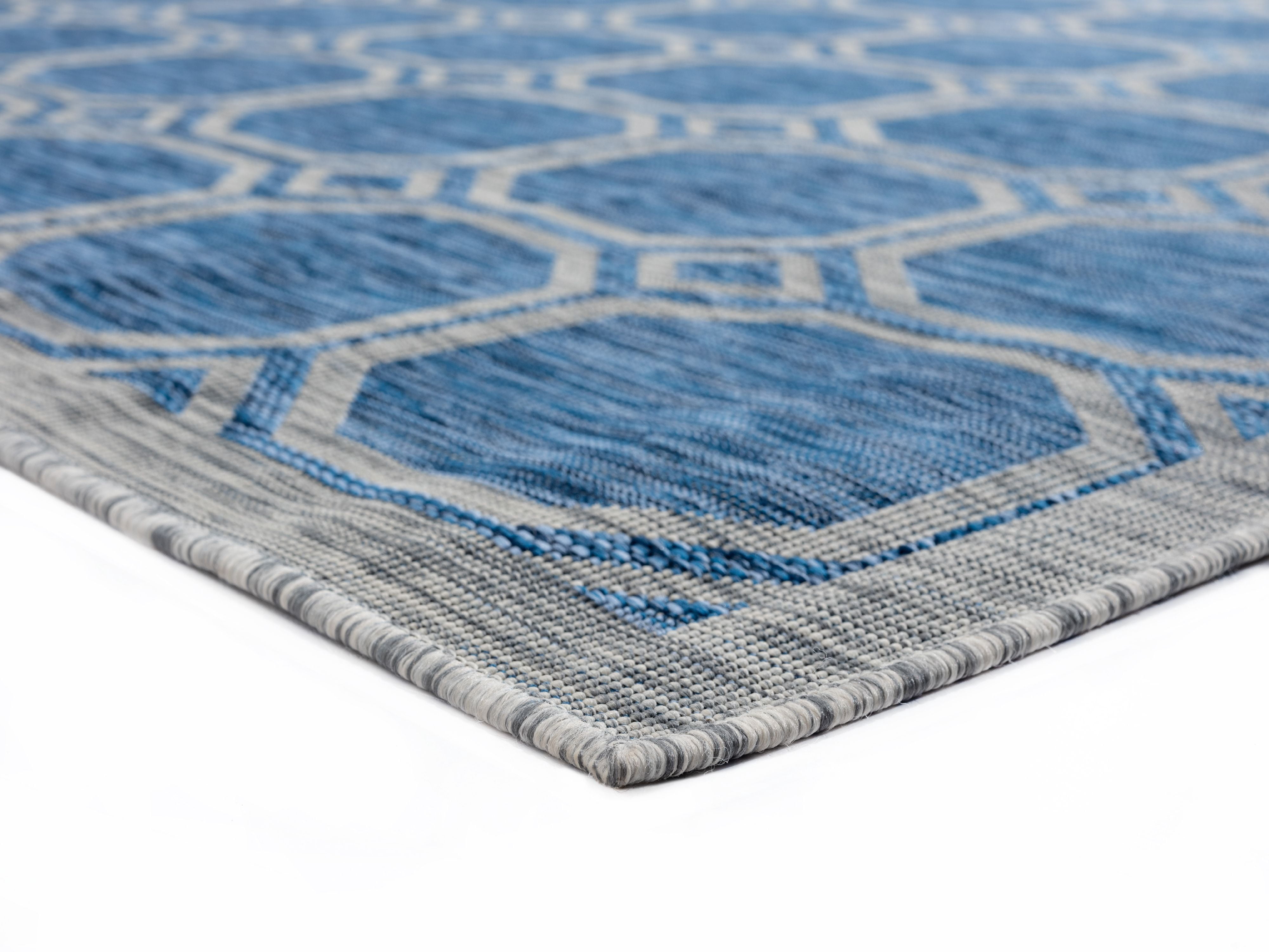 United Weavers Mali Madina Contemporary Geometric Area Rug, Blue, 7'10" x 10'6"