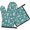 Pioneer Flower Floral Print Pattern, variant on Pioneer Flower Floral Print Pattern 1-Pack Oven Mitts Set, Heat Resistant Kitchen Gloves, 7.7" X 12"