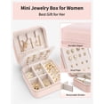 thumbnail image 3 of Estuche de viaje para joyas Vlando Travel Jewelry Organizer, color rosa, 3 of 7