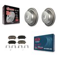 thumbnail image 1 of Transit Auto Rear Coated Disc Brake Rotors and Ceramic Pads Kit for Car 2015-2020 Chevrolet Colorado GMC Canyon KGC-101888, 1 of 11