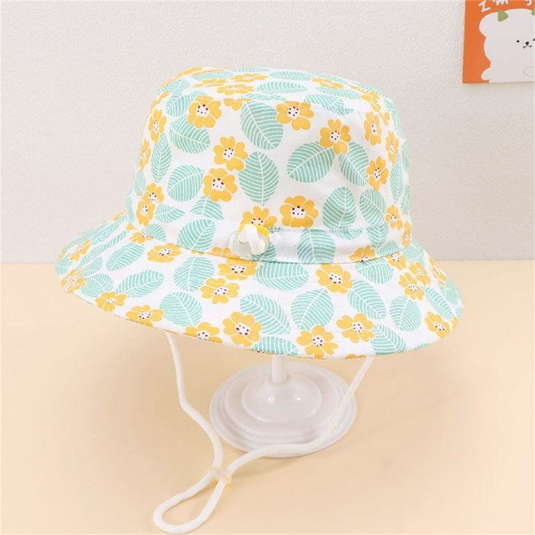 CEHVOM Toddler Baby Kids Boys Girls Printing Pattern Bucket Hats Hat Sun  Cap 