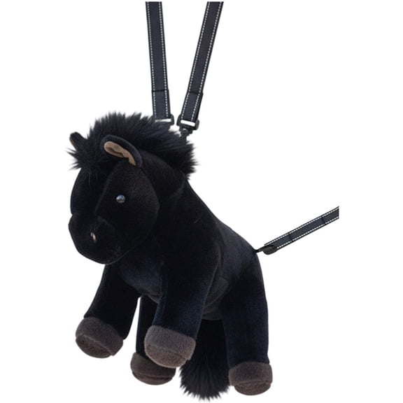 Cartoon Horse Backpacks Stuffed Animal Plush Backpack Soft Wide Straps Rucksack Doll Plush Bags for Unisex Gifts