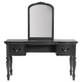 thumbnail image 5 of Poundex Wooden Makeup Vanity Set Desk, Mirror and Stool - Gray, 54" W x 19" D x 60" H, Package Weight 110, 5 of 5