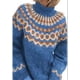 thumbnail image 1 of Suéter de jacquard de punto grueso y suelto informal de otoño e invierno para mujer de Europa y América, 1 of 6