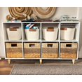 thumbnail image 3 of Wicker Storage Basket, Natural Wicker Cube Storage Bin, Cube Storage Baskets, Wicker Baskets, Rattan Woven Baskets, Cube Storage Baskets 11 x 11, Wicker Baskets for Organizing, 3 of 6