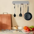 thumbnail image 4 of Wall Mount Hooks with Easy Installation Heavy Load Bearing Wall Hook Racks for Kitchen Towel Coat Hat, Multifunctional Use, ABS Material, 4 of 8