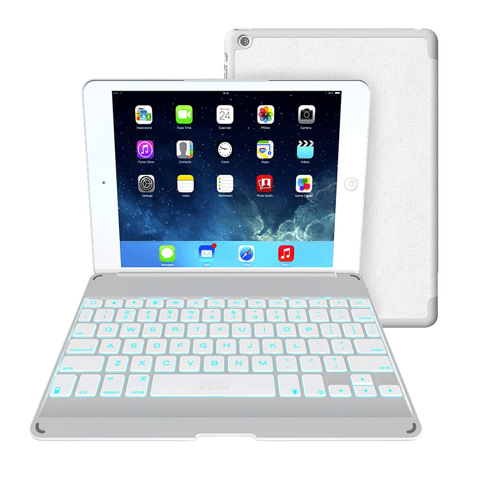 ZAGG ZAGGkeys Keyboard/Cover Case (Folio) iPad Air Tablet, White - image 2 of 2