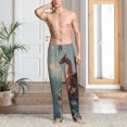 thumbnail image 2 of Sikiie Red Dragon Mountain Sunrise Pajama Pants Men, PJ Bottoms, Sleep & Lounge Pants-XX-Large, 2 of 6