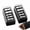 Black, variant on 2Pcs 5 Hole Makeup Pencil Sharpener, Multiple Sizes Eyeliner and Lip Liner Sharpener for Women(Black)