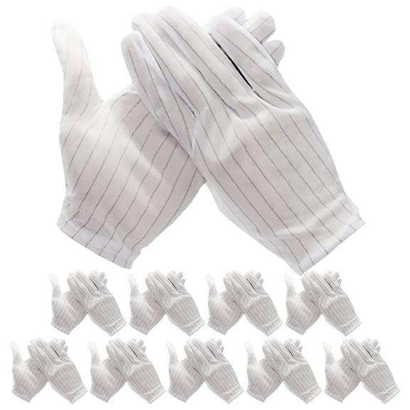 HOMEMAXS 10 Pairs Anti Static Gloves for PC Building Electronics Installation and Repair