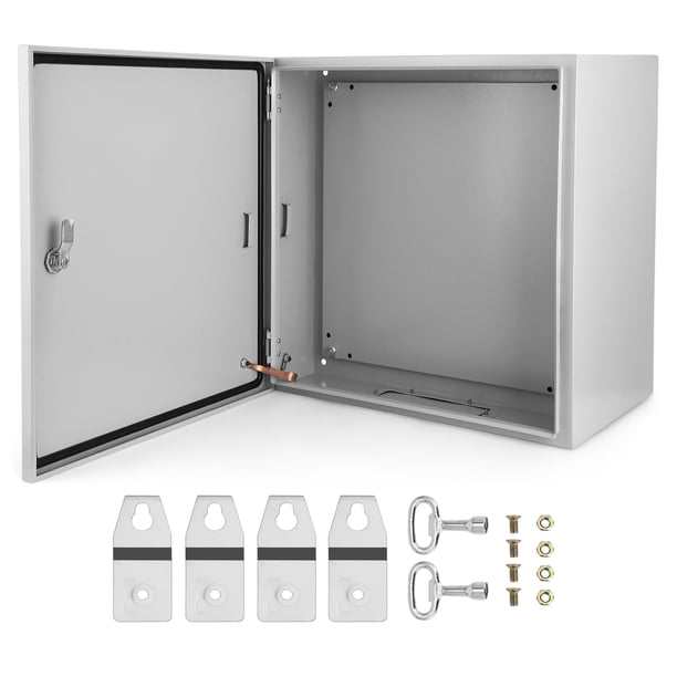 Yeshouse caja eléctrica de acero IP66, a prueba de agua y polvo, con cerradura y placa de montaje, ideal para conexiones eléctricas en proyectos de interior o exterior