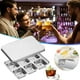 thumbnail image 1 of Enrejado de hielo, bandeja para cubitos de hielo, bandejas de hielo Bandejas de hielo de acero inoxidable con tapa Fácil liberación Metal para congelador Ideal para hacer cubitos de hielo para cóctele, 1 of 9