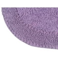 thumbnail image 3 of Home Weavers Double Ruffle Collection 100% Cotton Non-Slip Bathroom Rug Set Machine Washable Bath Rug-21"x34", Bathroom Rug- 24"x40", Purple Color 2 Piece Bath Rug set, 3 of 9