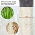 thumbnail image 5 of BestPet Cat Tree 52 inch Tall Cat Tower with Cat Scratching Post,Multi-Level Playpen House,Ashy, 5 of 7