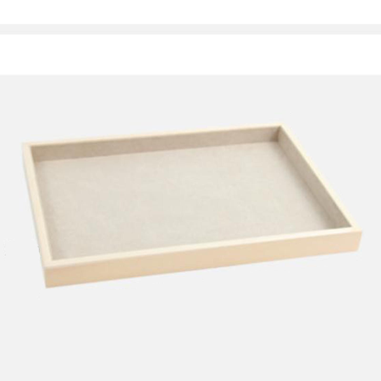 Plateau à Bijoux En Lin Avec 24 Cases – Organisateur Pour Bagues, Boucles D’oreilles, Colliers (24x35,4 Cm)