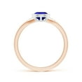 thumbnail image 2 of ANGARA Natural Pear-Shaped 1.1 ct Tanzanite Ring with Diamonds in 14K Rose & White Gold for Women (Size-8x6mm) | December Birthstone, Anniversary, Jewelry Gift for Women | Natural Tanzanite Ring, 2 of 9