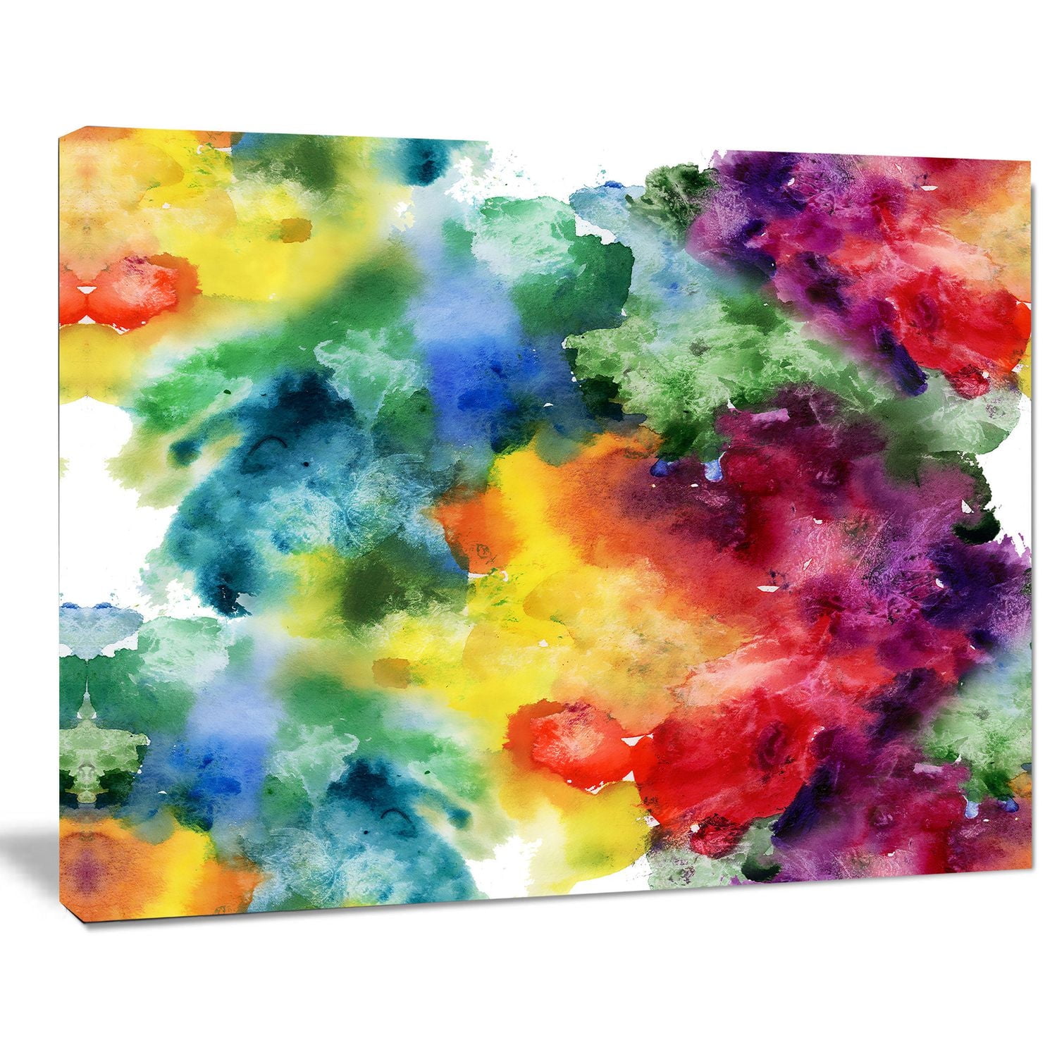 Impression sur toile « texture aquarelle abstraite » Design Art