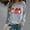 Gray, variant on JingHai Women Ugly Christmas Sweater Cute Santa Print Knitted Pullover Sweaters Long Sleeve Xmas Holiday Loose Jumper-Gray XXL