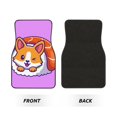 thumbnail image 2 of Fotbe Corgi In Sushi Roll Juego de 4 Tapetes para Auto con Estampado – Alfombrillas de Goma Reforzada, Diseño Antideslizante, Protección para Todo el Año – Vehículos, Autos, Camionetas y SUVs, 2 of 7