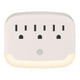 thumbnail image 1 of Multicontacto de pared con 3 salidas polarizadas y luz LED de noche blanco, 1 of 4