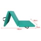 thumbnail image 2 of Esterilla de ejercicio gruesa plegable de tres secciones para yoga, protección del suelo y asas de transporte. Cuero PU verde, 2 of 9