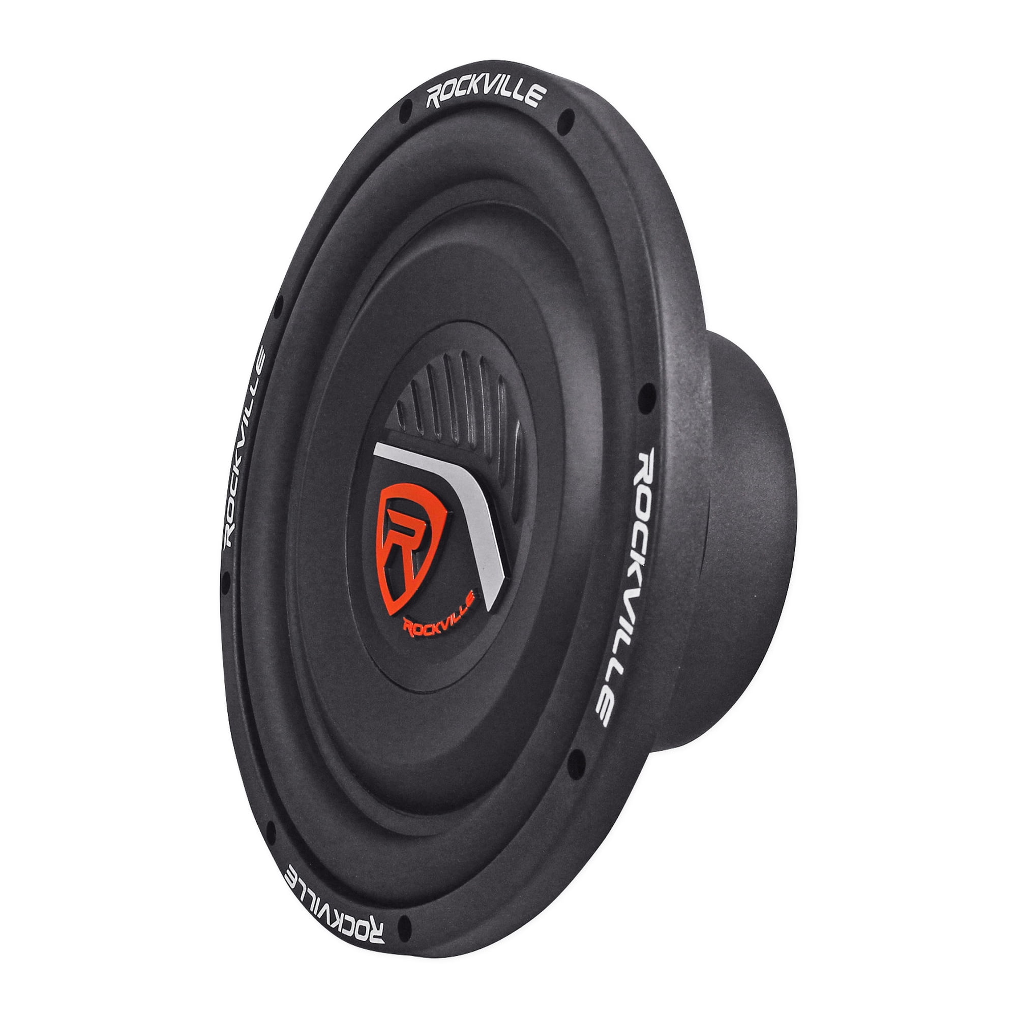 Rockville W10T4-S2 10" Shallow Mount 1200w Peak Car Subwoofer 2-Ohm Sub 300w RMS CEA Rated