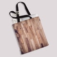 thumbnail image 2 of PKQWTM wood brown plank texture Canvas Shoulder Bags Handbags Tote Bags Shopping Bag, 2 of 2