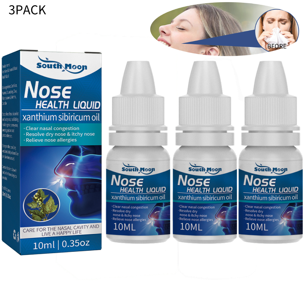 Tissouoy 3Pack Nose Health Liquid For The Soothing Of Chronic Rhinitis
