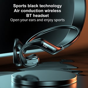 Earphone Wireless Headset Air Conduction BT5.3 Headset Non-in-ear Design Wireless Sports Headset Air Conduction Earbuds True Wireless 100H Endurance Real 4-unit Speaker Waterproof