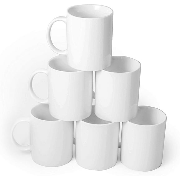 PreAsion 36 pcs 11 oz Blank Sublimation Ceramic Mugs Set Heating Transfer Press Sublimation Porcelain Mugs
