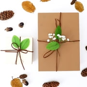 Artificial Leaves 200 Pcs Fake Single Green Leaves Crafts Decoration for Wedding Bouquets