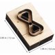 thumbnail image 3 of English translation: \n'Punching Form Made of Wood for Leather Craft, Reusable Punching Dies for Leather for Professionals and Beginners', 3 of 5